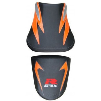 シートカバー GSX600R ブラック/オレンジ/ライトグレー レター (2004) BAGSTER (バグスター)
