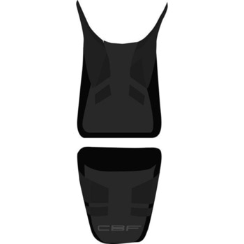 シートカバー CBF 500/600 ブラック/ ブラック nubuck グレー レター - BAGSTER (バグスター)
