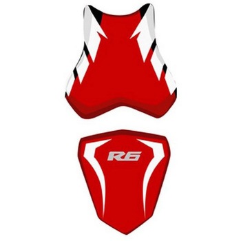 シートカバー YZF R6 / レッド/ホワイト/グレー レター BAGSTER (バグスター)