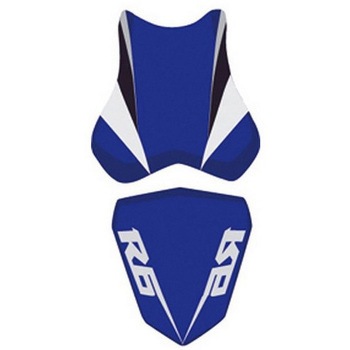 シートカバー YZF R6 バルトブルー/グレー/ブラック/グレー レター (07) BAGSTER (バグスター)