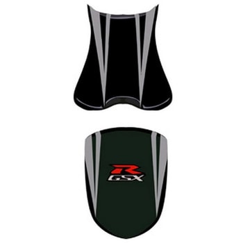 シートカバー GSX 750 R ブラック/スチールグレー/レッド AND ホワイト レター BAGSTER (バグスター)