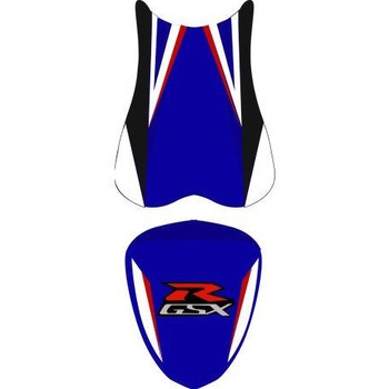 シートカバー GSX 750 R ブルー/ホワイト/ブラック/レッド AND ホワイト レター BAGSTER (バグスター)