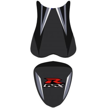 シートカバー GSX 750R アンスラサイト/ブラック/スチールグレー/レッド AND ホワイト レター - BAGSTER (バグスター)