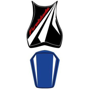 シートカバー CBR 1000 FIREBLADE ブラック/ホワイト/ブルー/レッド レター 09 BAGSTER (バグスター)