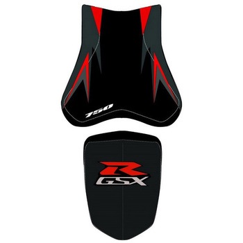 シートカバー GSX 750 R ブラック/PERSICO/ライトグレー レター 08 BAGSTER (バグスター)