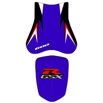 シートカバー GSX 600 R ブルー/ホワイト/レッド 08 BAGSTER (バグスター)