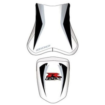 シートカバー GSX 600 R ホワイト/ライトグレー/ブラック/ ライトグレー レター 09 BAGSTER (バグスター)