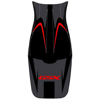 シートカバー GSX 650 ブラック/ブラック/レッド レター 08 BAGSTER (バグスター)