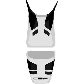 シートカバー CBF 600 ライトグレー/ブラック/ブラック レター (2008) BAGSTER (バグスター)
