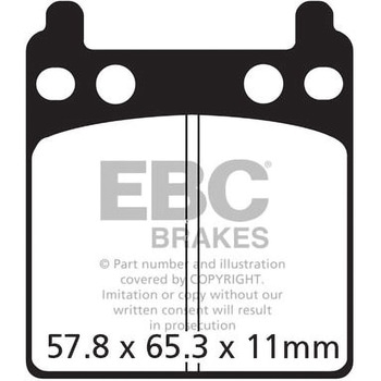 UK製ケブラー オーガニックFAシリーズ ブレーキパッド リア左側用 EBC Brakes (イービーシーブレーキ)