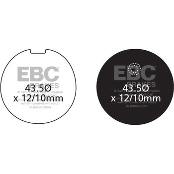 UK製ケブラー オーガニックFAシリーズ ブレーキパッド フロント左側用 EBC Brakes (イービーシーブレーキ)