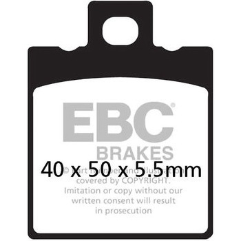 UK製ケブラー オーガニックFAシリーズ ブレーキパッド フロント左側用 EBC Brakes (イービーシーブレーキ)