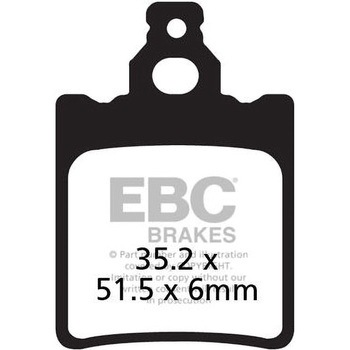 UK製ケブラー オーガニックFAシリーズ ブレーキパッド フロント左側用 EBC Brakes (イービーシーブレーキ)