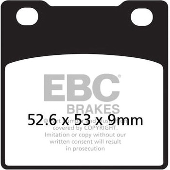 UK製ケブラー オーガニックFAシリーズ ブレーキパッド リア右側用 EBC Brakes (イービーシーブレーキ)