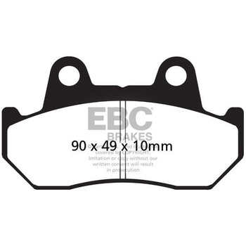 UK製ケブラー オーガニックFAシリーズ ブレーキパッド リア左側用 EBC Brakes (イービーシーブレーキ)