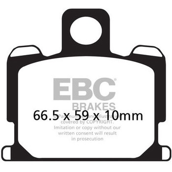 UK製ケブラー オーガニックFAシリーズ ブレーキパッド フロント左側用 EBC Brakes (イービーシーブレーキ)
