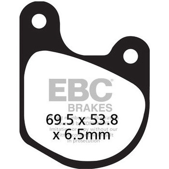 UK製ケブラー オーガニックFAシリーズ ブレーキパッド フロント左側用 EBC Brakes (イービーシーブレーキ)