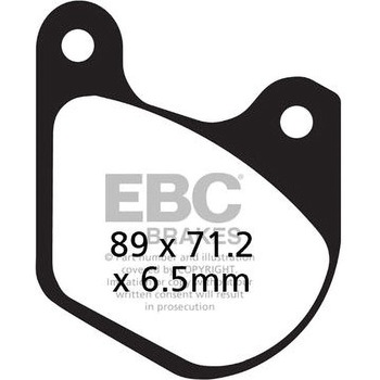 UK製ケブラー オーガニックFAシリーズ ブレーキパッド リア左側用 EBC Brakes (イービーシーブレーキ)