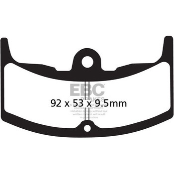 UK製ケブラー オーガニックFAシリーズ ブレーキパッド フロント左側用 EBC Brakes (イービーシーブレーキ)