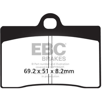UK製ケブラー オーガニックFAシリーズ ブレーキパッド フロント左側用 EBC Brakes (イービーシーブレーキ)