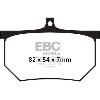 UK製ケブラー オーガニックFAシリーズ ブレーキパッド フロント左側用 EBC Brakes (イービーシーブレーキ)