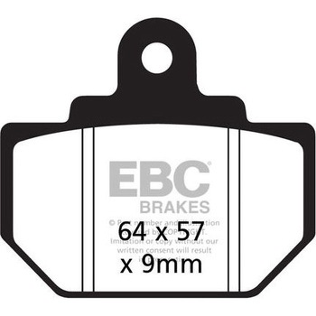 UK製ケブラー オーガニックFAシリーズ ブレーキパッド リア左側用 EBC Brakes (イービーシーブレーキ)