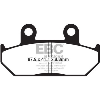 UK製ケブラー オーガニックFAシリーズ ブレーキパッド フロント左側用 EBC Brakes (イービーシーブレーキ)
