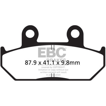UK製ケブラー オーガニックFAシリーズ ブレーキパッド フロント左側用 EBC Brakes (イービーシーブレーキ)