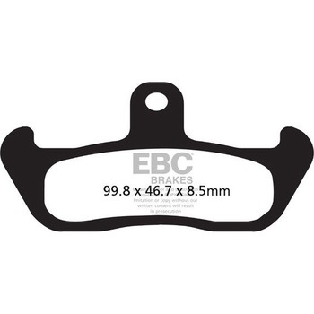 UK製ケブラー オーガニックFAシリーズ ブレーキパッド フロント左側用 EBC Brakes (イービーシーブレーキ)