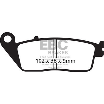 UK製ケブラー オーガニックFAシリーズ ブレーキパッド フロント左側用 EBC Brakes (イービーシーブレーキ)