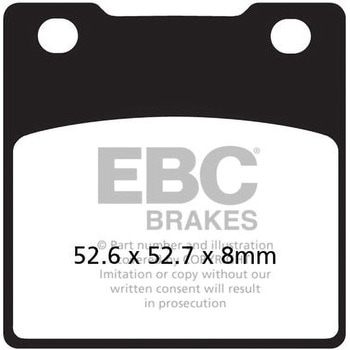 UK製ケブラー オーガニックFAシリーズ ブレーキパッド リア右側用 EBC Brakes (イービーシーブレーキ)