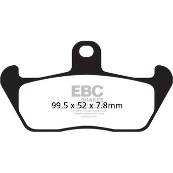 UK製ケブラー オーガニックFAシリーズ ブレーキパッド フロント左側用 EBC Brakes (イービーシーブレーキ)