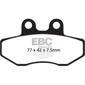 UK製ケブラー オーガニックFAシリーズ ブレーキパッド フロント左側用 EBC Brakes (イービーシーブレーキ)