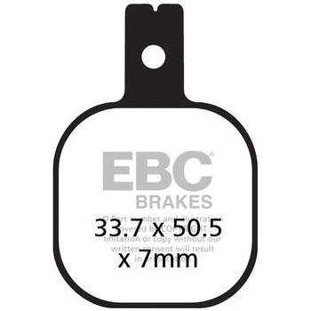 UK製ケブラー オーガニックFAシリーズ ブレーキパッド フロント左側用 EBC Brakes (イービーシーブレーキ)