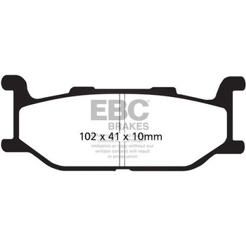 UK製ケブラー オーガニックFAシリーズ ブレーキパッド フロント左側用 EBC Brakes (イービーシーブレーキ)