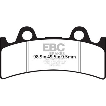 UK製ケブラー オーガニックFAシリーズ ブレーキパッド フロント左側用 EBC Brakes (イービーシーブレーキ)