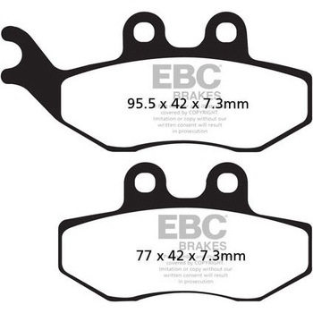 UK製ケブラー オーガニックFAシリーズ ブレーキパッド フロント左側用 EBC Brakes (イービーシーブレーキ)
