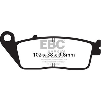 UK製ケブラー オーガニックFAシリーズ ブレーキパッド フロント左側用 EBC Brakes (イービーシーブレーキ)