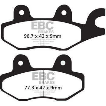UK製ケブラー オーガニックFAシリーズ ブレーキパッド フロント左側用 EBC Brakes (イービーシーブレーキ)
