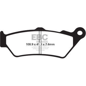 UK製ケブラー オーガニックFAシリーズ ブレーキパッド フロント左側用 EBC Brakes (イービーシーブレーキ)