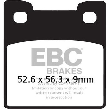 UK製ケブラー オーガニックFAシリーズ ブレーキパッド リア左側用 EBC Brakes (イービーシーブレーキ)