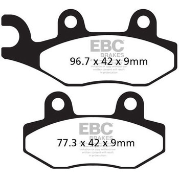 UK製ケブラー オーガニックFAシリーズ ブレーキパッド フロント左側用 EBC Brakes (イービーシーブレーキ)