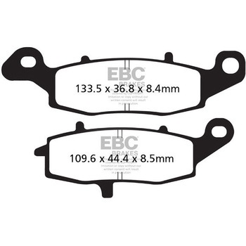 UK製ケブラー オーガニックFAシリーズ ブレーキパッド リア右側用 EBC Brakes (イービーシーブレーキ)
