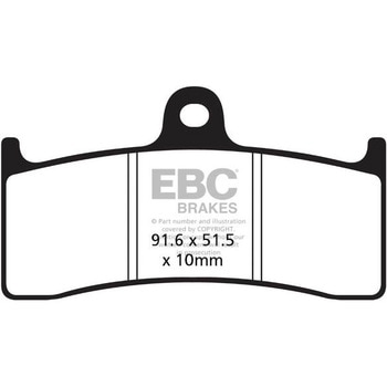 UK製ケブラー オーガニックFAシリーズ ブレーキパッド フロント左側用 EBC Brakes (イービーシーブレーキ)