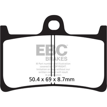 UK製ケブラー オーガニックFAシリーズ ブレーキパッド フロント左側用 EBC Brakes (イービーシーブレーキ)
