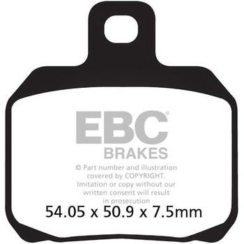 UK製ケブラー オーガニックFAシリーズ ブレーキパッド フロント左側用 EBC Brakes (イービーシーブレーキ)