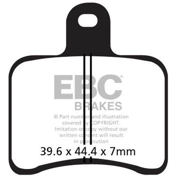 UK製ケブラー オーガニックFAシリーズ ブレーキパッド フロント左側用 EBC Brakes (イービーシーブレーキ)