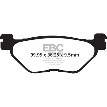 UK製ケブラー オーガニックFAシリーズ ブレーキパッド リア右側用 EBC Brakes (イービーシーブレーキ)