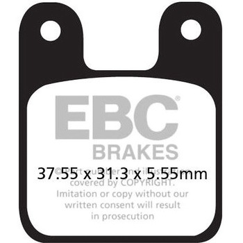 UK製ケブラー オーガニックFAシリーズ ブレーキパッド フロント左側用 EBC Brakes (イービーシーブレーキ)