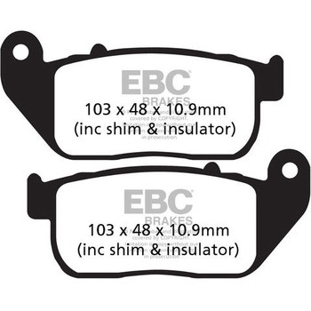UK製ケブラー オーガニックFAシリーズ ブレーキパッド フロント左側用 EBC Brakes (イービーシーブレーキ)